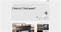 Desktop Screenshot of cetaitoucetaitquand.fr